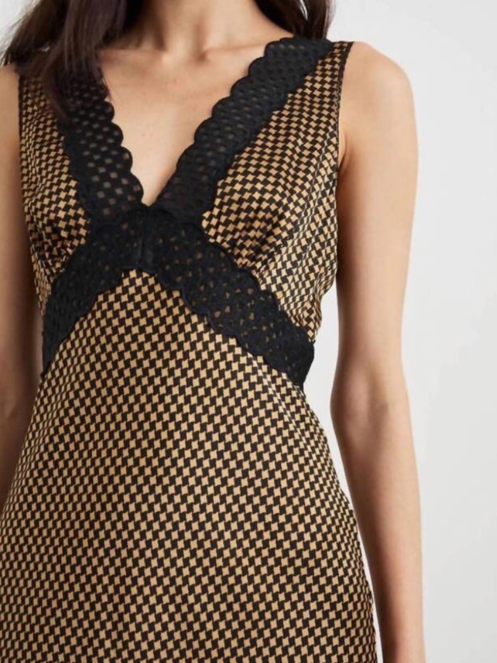Rails Simona Dress - Houndstooth Gold - Picture 3 of 4